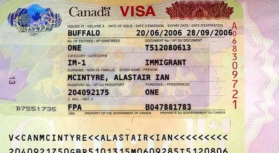 Visa for Canada